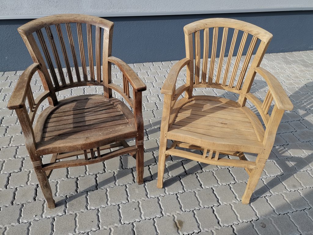 Aufbereitung Holzobjekt - Stuhl